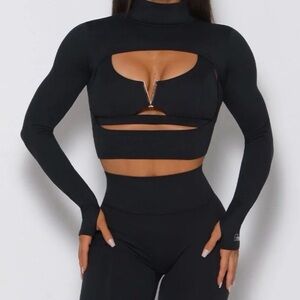 Bombshell Sportswear Jet Black Active Top